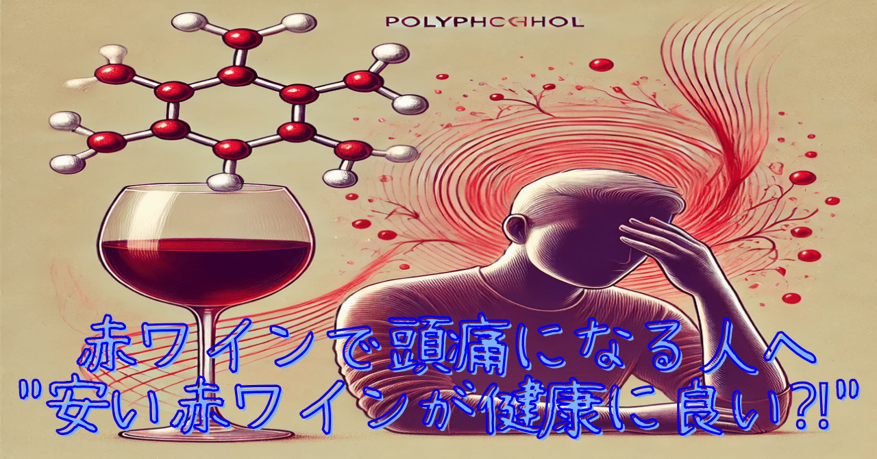 赤ワインで頭痛になる人へ　            安い赤ワインが健康に良い⁈